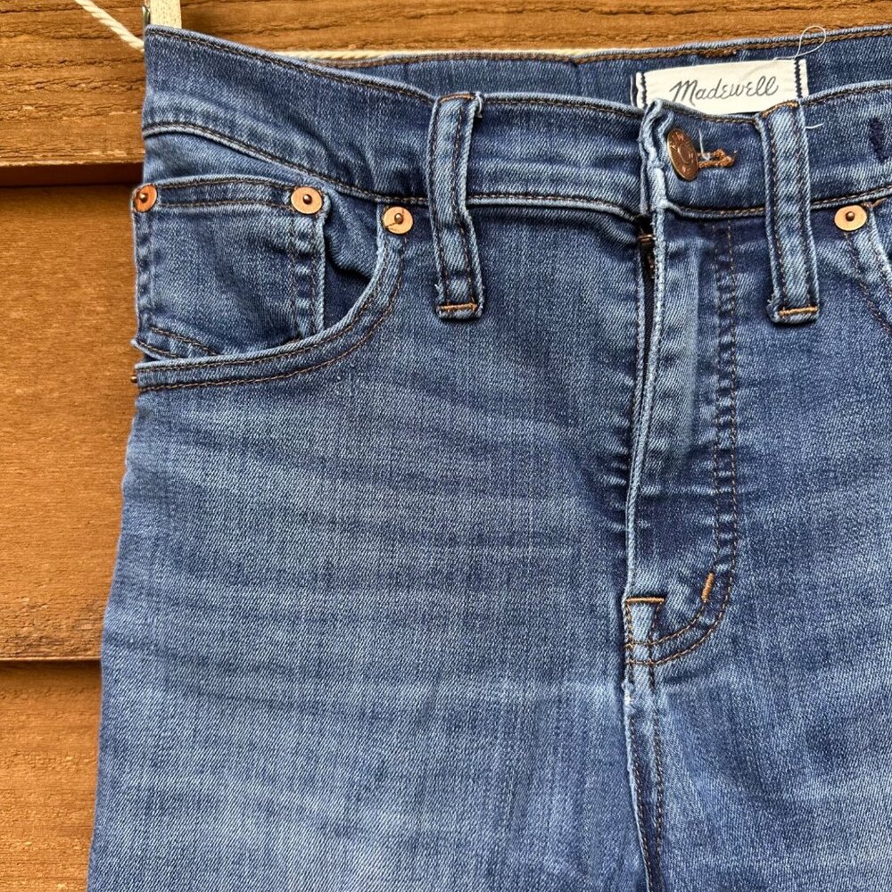Madewell 10" High-Rise Skinny Ankle Crop Blue Jeans Size 27 - Picture 7 of 13